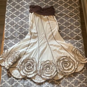 Handmade embroidered maxi skirt